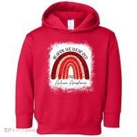 In April We Wear Red Autism Acceptance Toddler Hoodie thumb 0