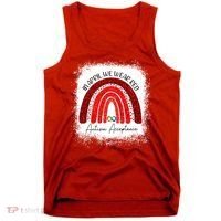 In April We Wear Red Autism Acceptance Tank Top thumb 0