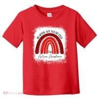 In April We Wear Red Autism Acceptance Toddler T-Shirt thumb 0