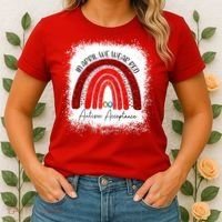 In April We Wear Red Autism Acceptance Women's T-Shirt thumb 2