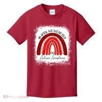In April We Wear Red Autism Acceptance Kids T-Shirt thumb 0