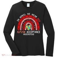 In April We Wear Red Autism Awareness Acceptance Red Women's Long Sleeve Shirt thumb 0