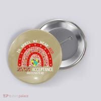 In April We Wear Red Autism Awareness Acceptance Red Button thumb 0