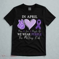 In April We Wear Purple For Military T-Shirt thumb 5