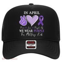 In April We Wear Purple For Military Hat thumb 0