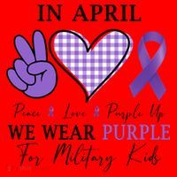 In April We Wear Purple For Military Santa Hat thumb 1