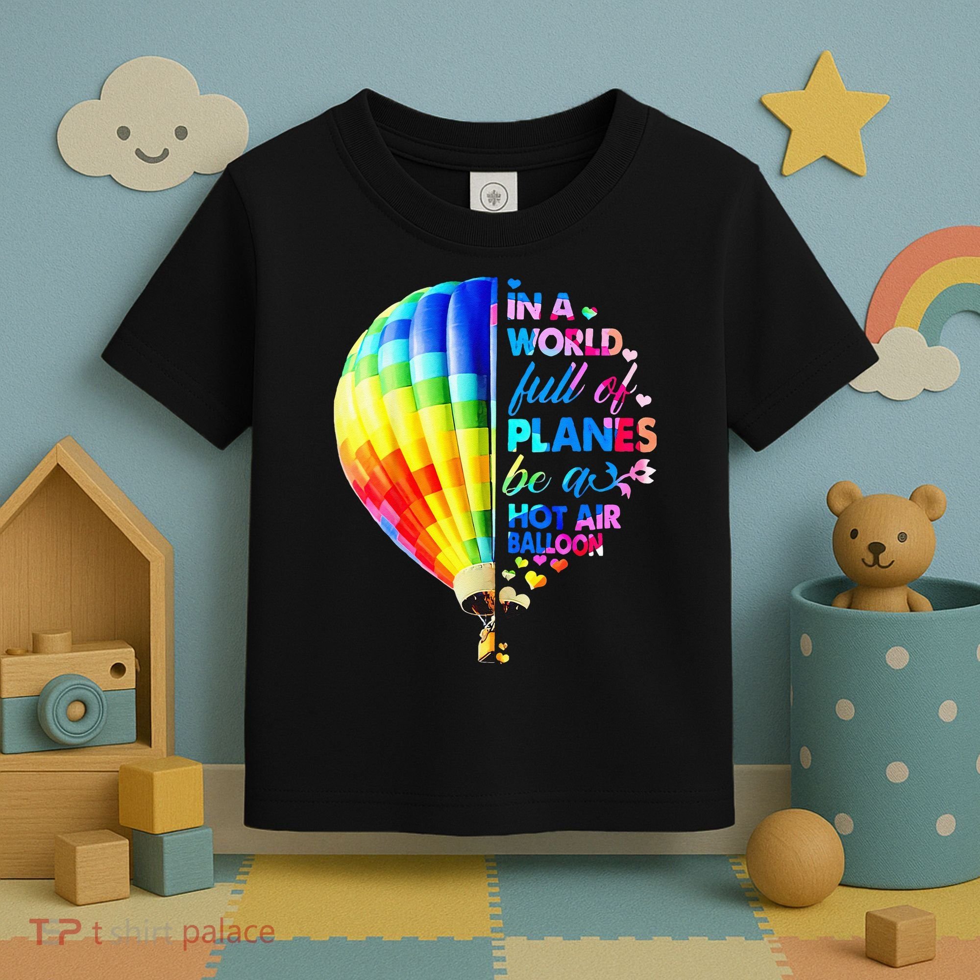 In A World Full Of Planes Be A Hot Air Balloon Toddler T-Shirt