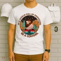 In A World Full Of Princesses Be A Cow Country Gift T-Shirt thumb 6