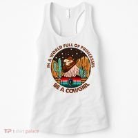 In A World Full Of Princesses Be A Cow Country Gift Women's Tank Top thumb 0