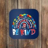 In A World Where You Can Be Anything Be Kind Book Lover Reading Fan Coaster thumb 0