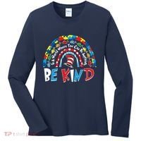 In A World Where You Can Be Anything Be Kind Book Lover Reading Fan Women's Long Sleeve Shirt thumb 0