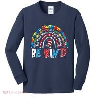 In A World Where You Can Be Anything Be Kind Book Lover Reading Fan Kids Long Sleeve Shirt thumb 0