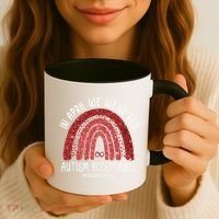 In April We Wear Red Autism Awareness Acceptance Red Coffee Mug thumb 3
