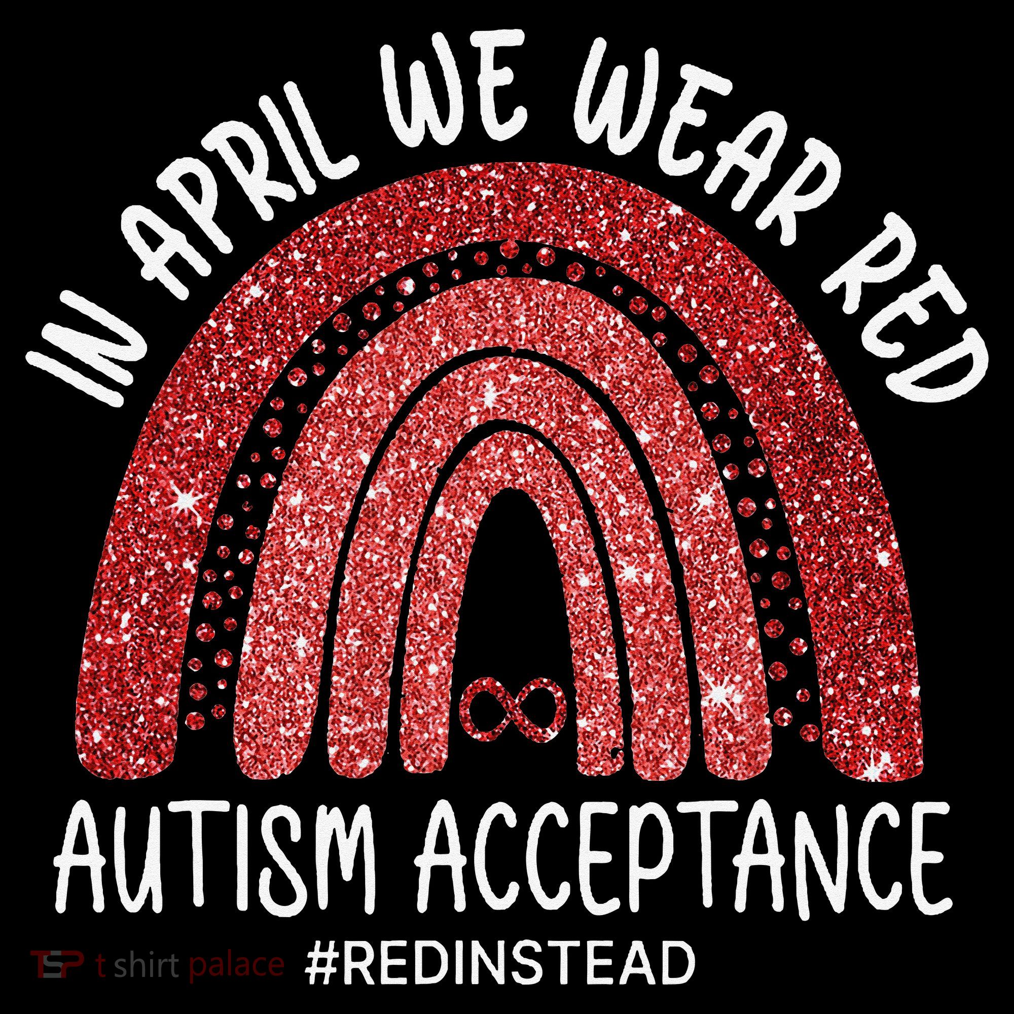 In April We Wear Red Autism Awareness Acceptance Red Coffee Mug