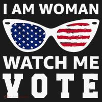 I Am Woman Watch Me Vote Performance Fleece Hoodie thumb 2