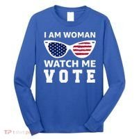 I Am Woman Watch Me Vote Long Sleeve Shirt thumb 0