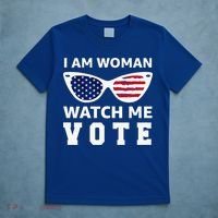 I Am Woman Watch Me Vote T-Shirt thumb 5