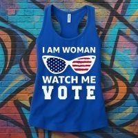 I Am Woman Watch Me Vote Women's Tank Top thumb 3