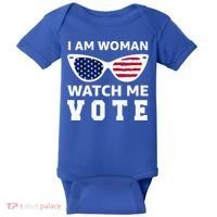 I Am Woman Watch Me Vote Baby Bodysuit thumb 0