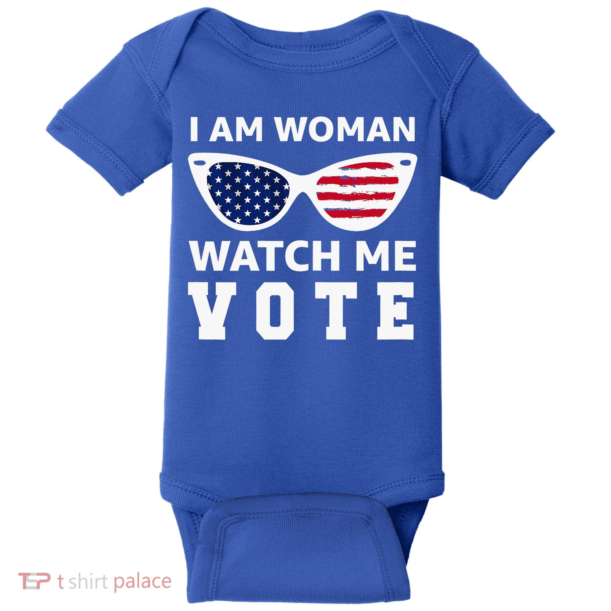 I Am Woman Watch Me Vote Baby Bodysuit