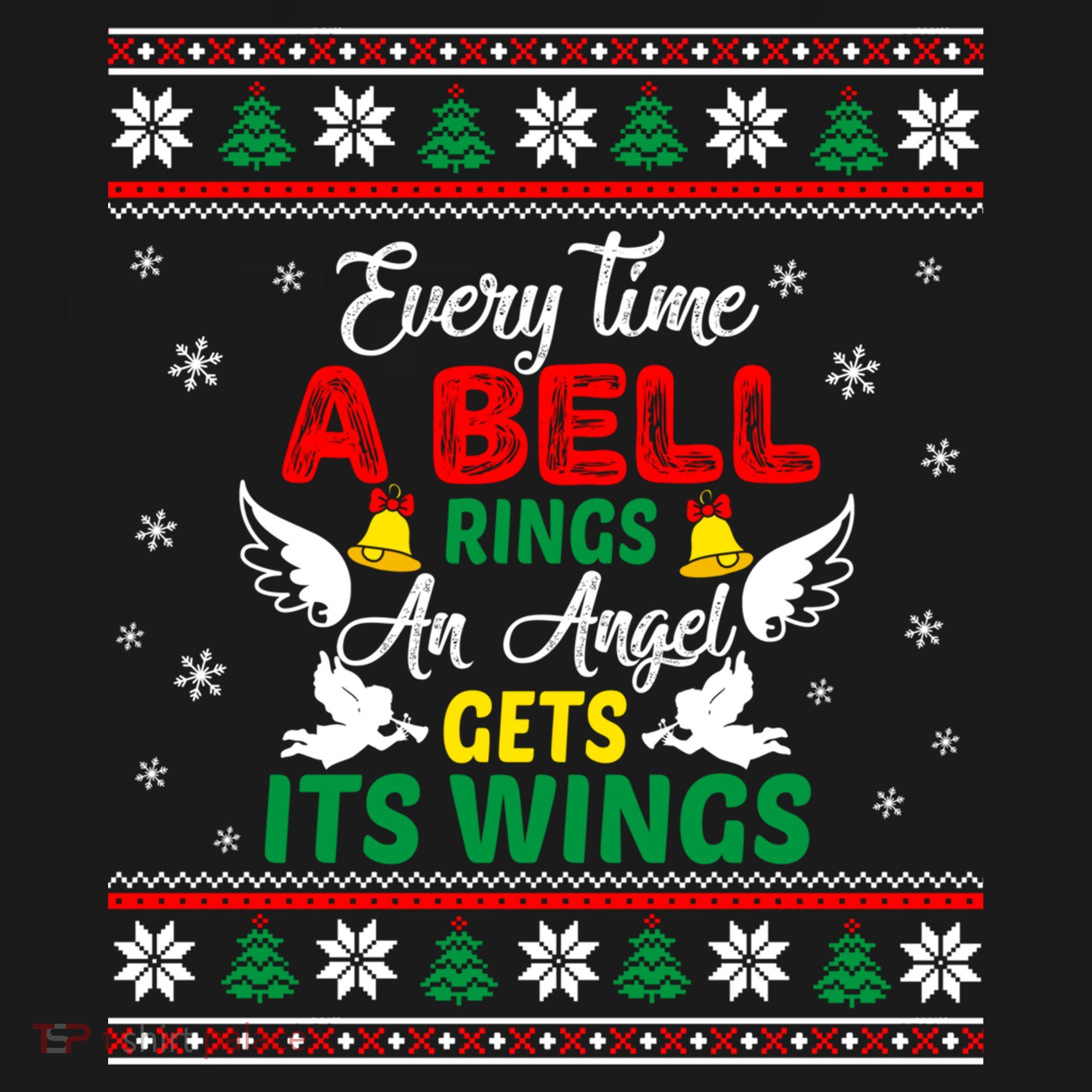 ItS A Wonderful Life Every Time A Bell Rings Cute Christmas Gift Doggie Tank