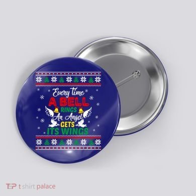 ItS A Wonderful Life Every Time A Bell Rings Cute Christmas Gift Button