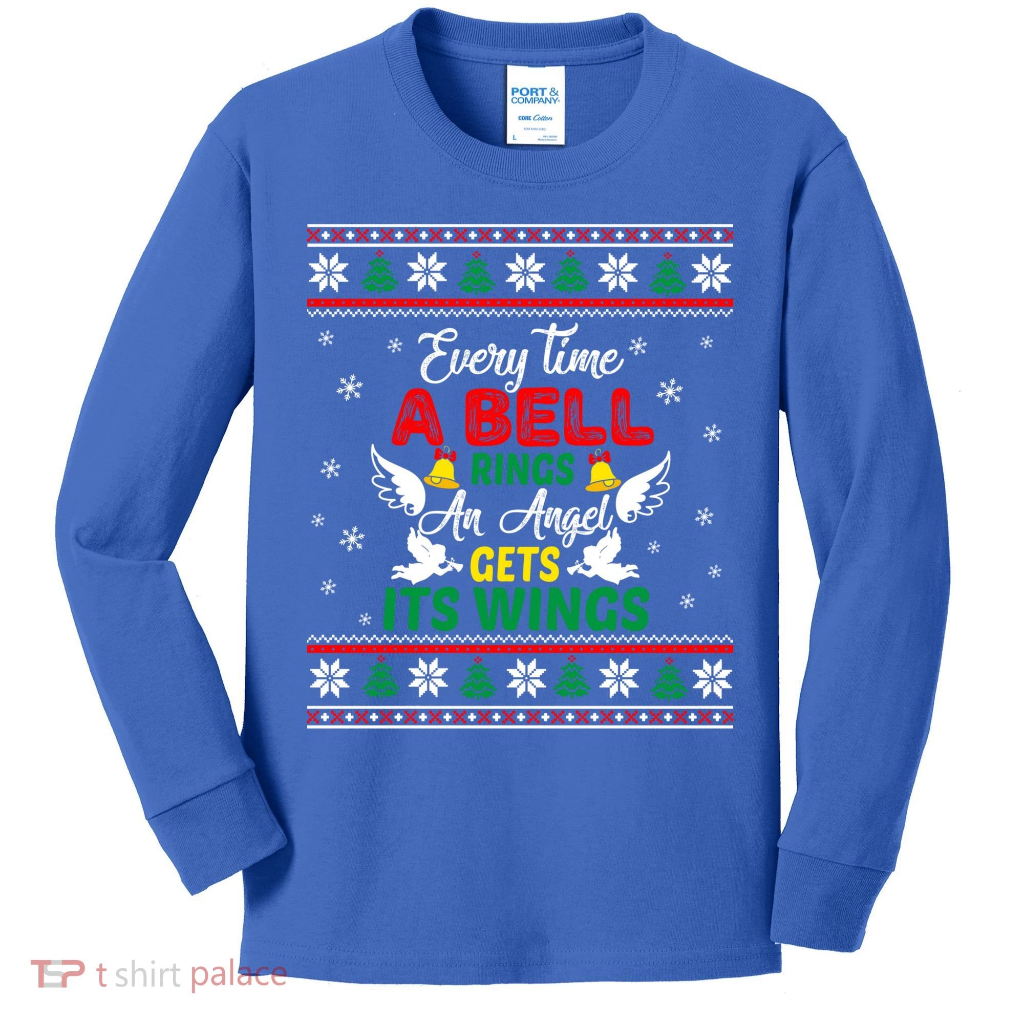 ItS A Wonderful Life Every Time A Bell Rings Cute Christmas Gift Kids Long Sleeve Shirt