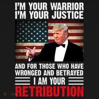 I Am Your Retribution Pro Donald Trump Usa Coaster thumb 2