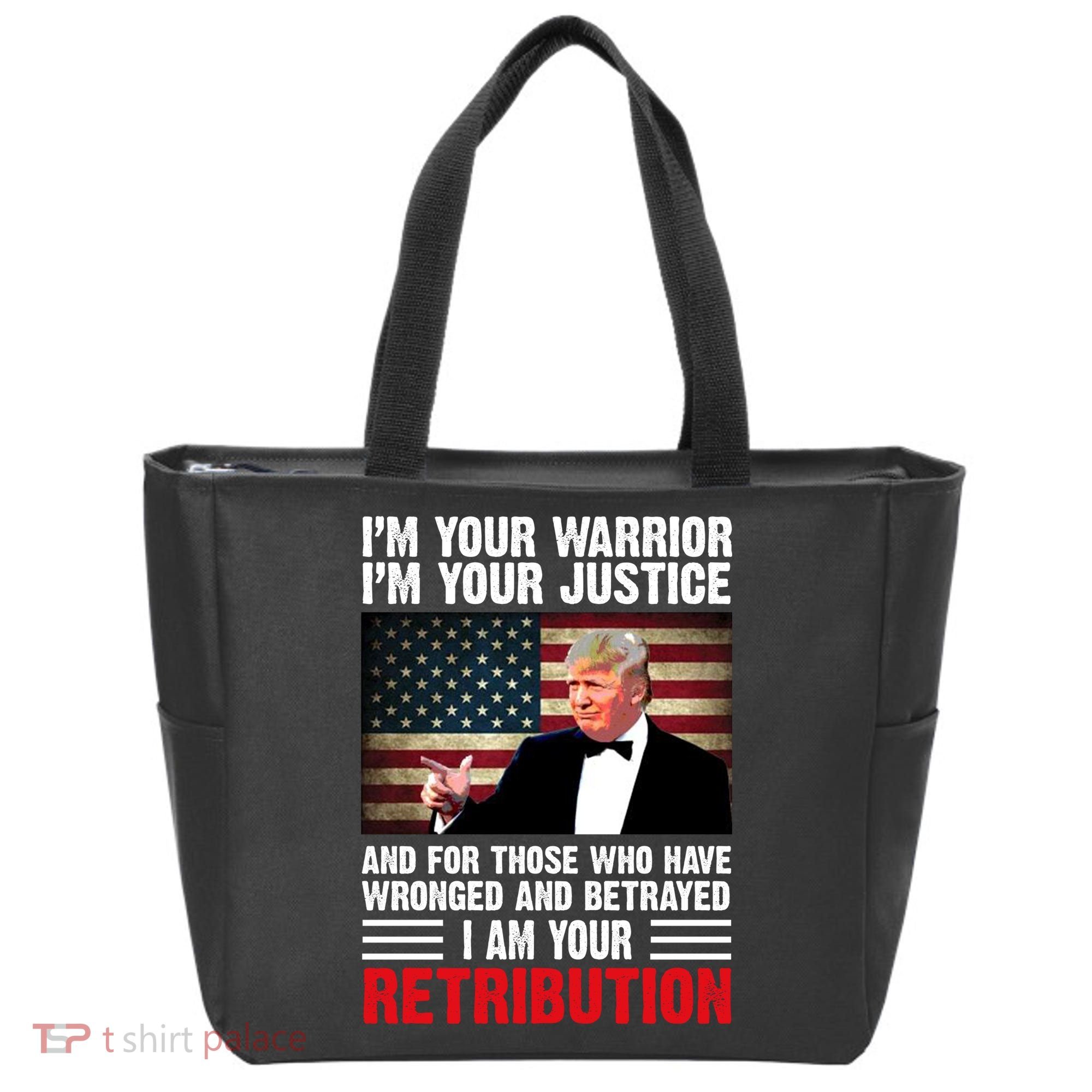 I Am Your Retribution Pro Donald Trump Usa Tote Bag