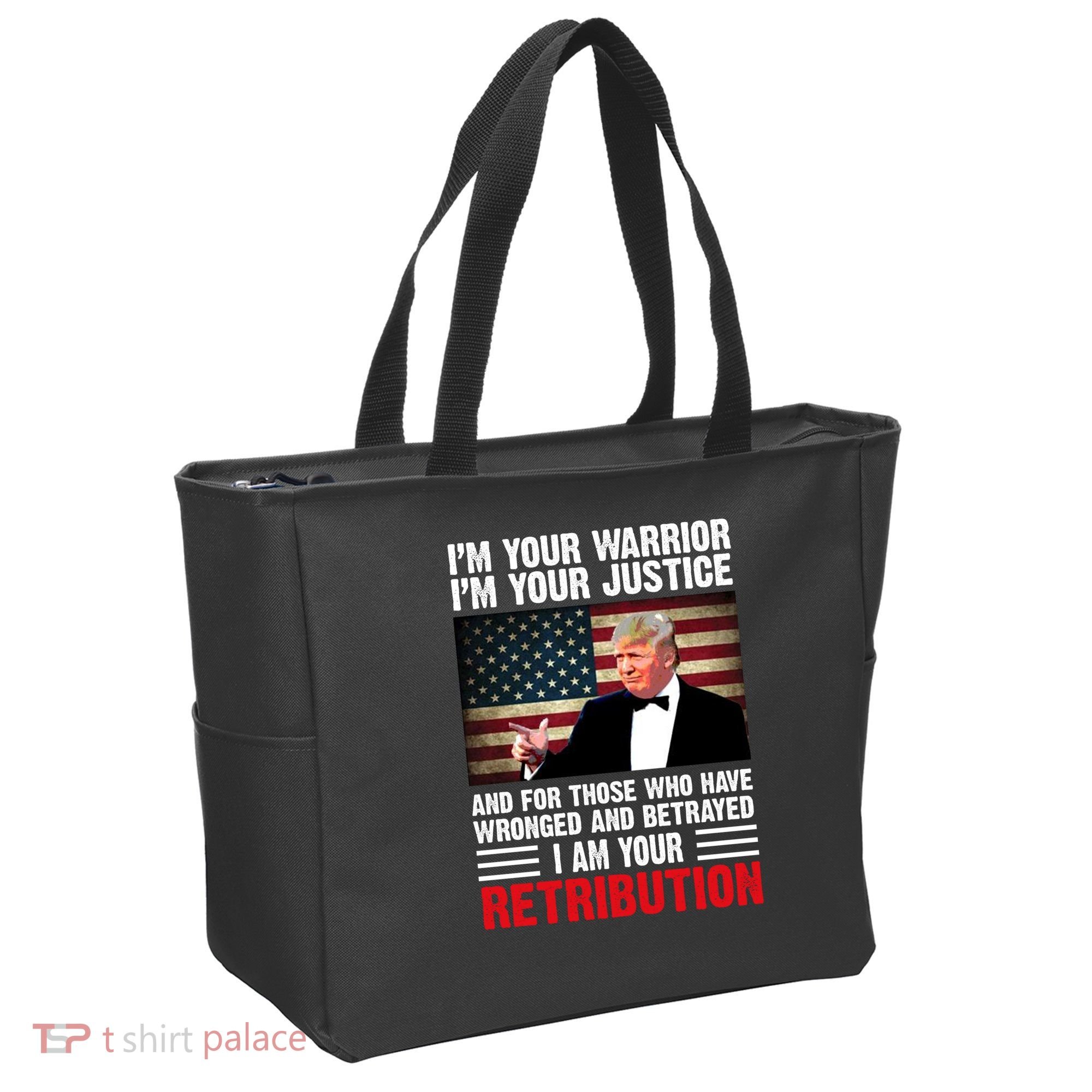 I Am Your Retribution Pro Donald Trump Usa Tote Bag