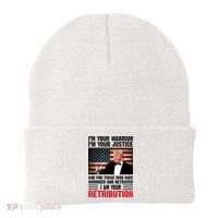 I Am Your Retribution Pro Donald Trump Usa Beanie thumb 0