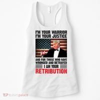 I Am Your Retribution Pro Donald Trump Usa Women's Tank Top thumb 0