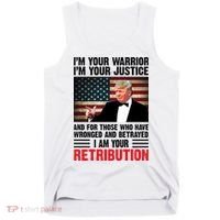 I Am Your Retribution Pro Donald Trump Usa Tank Top thumb 0