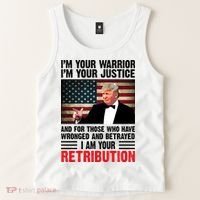 I Am Your Retribution Pro Donald Trump Usa Tank Top thumb 2