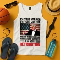 I Am Your Retribution Pro Donald Trump Usa Tank Top thumb 4
