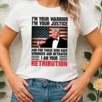 I Am Your Retribution Pro Donald Trump Usa Women's T-Shirt thumb 2