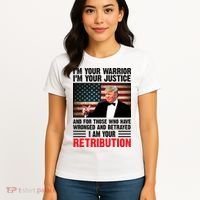 I Am Your Retribution Pro Donald Trump Usa Women's T-Shirt thumb 4