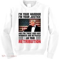 I Am Your Retribution Pro Donald Trump Usa Kids Sweatshirt thumb 0