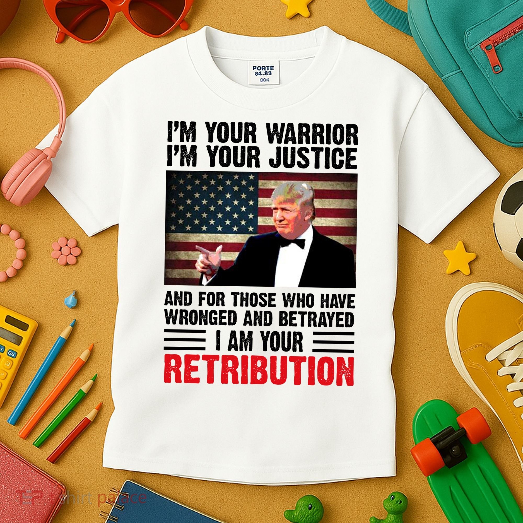 I Am Your Retribution Pro Donald Trump Usa Kids T-Shirt