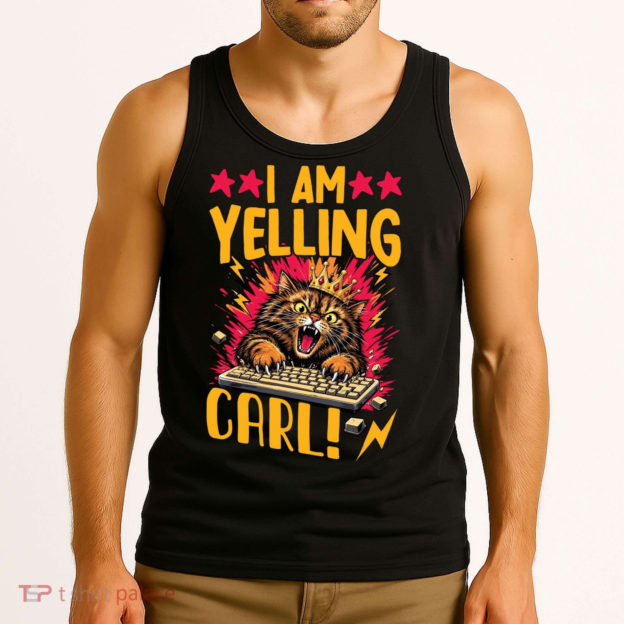 I Am Yelling Carl Tank Top