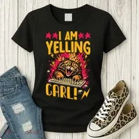 I Am Yelling Carl Women's T-Shirt thumb 3