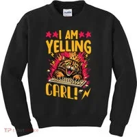 I Am Yelling Carl Kids Sweatshirt thumb 0