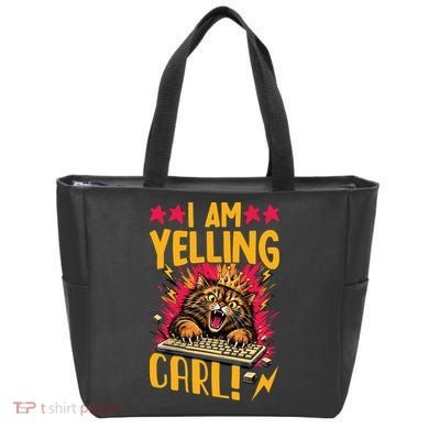 I Am Yelling Carl Tote Bag