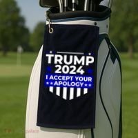I Accept Your Apology 2024 Trump 2024 Golf Towel thumb 2