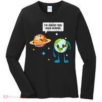 I'm Afraid You Have Humans Earth Day Climate Change Women's Long Sleeve Shirt thumb 0