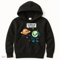 I'm Afraid You Have Humans Earth Day Climate Change Kids Hoodie thumb 0
