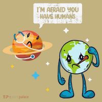 I'm Afraid You Have Humans Earth Day Climate Change Mousepad thumb 1