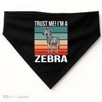 I'm a Zebra Halloween Safari Zoo Zebra USA-Made Doggie Bandana thumb 0