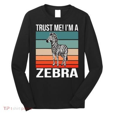 I'm a Zebra Halloween Safari Zoo Zebra Long Sleeve Shirt