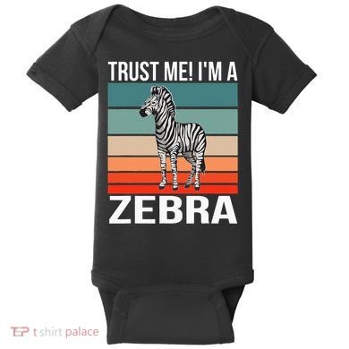 I'm a Zebra Halloween Safari Zoo Zebra Baby Bodysuit